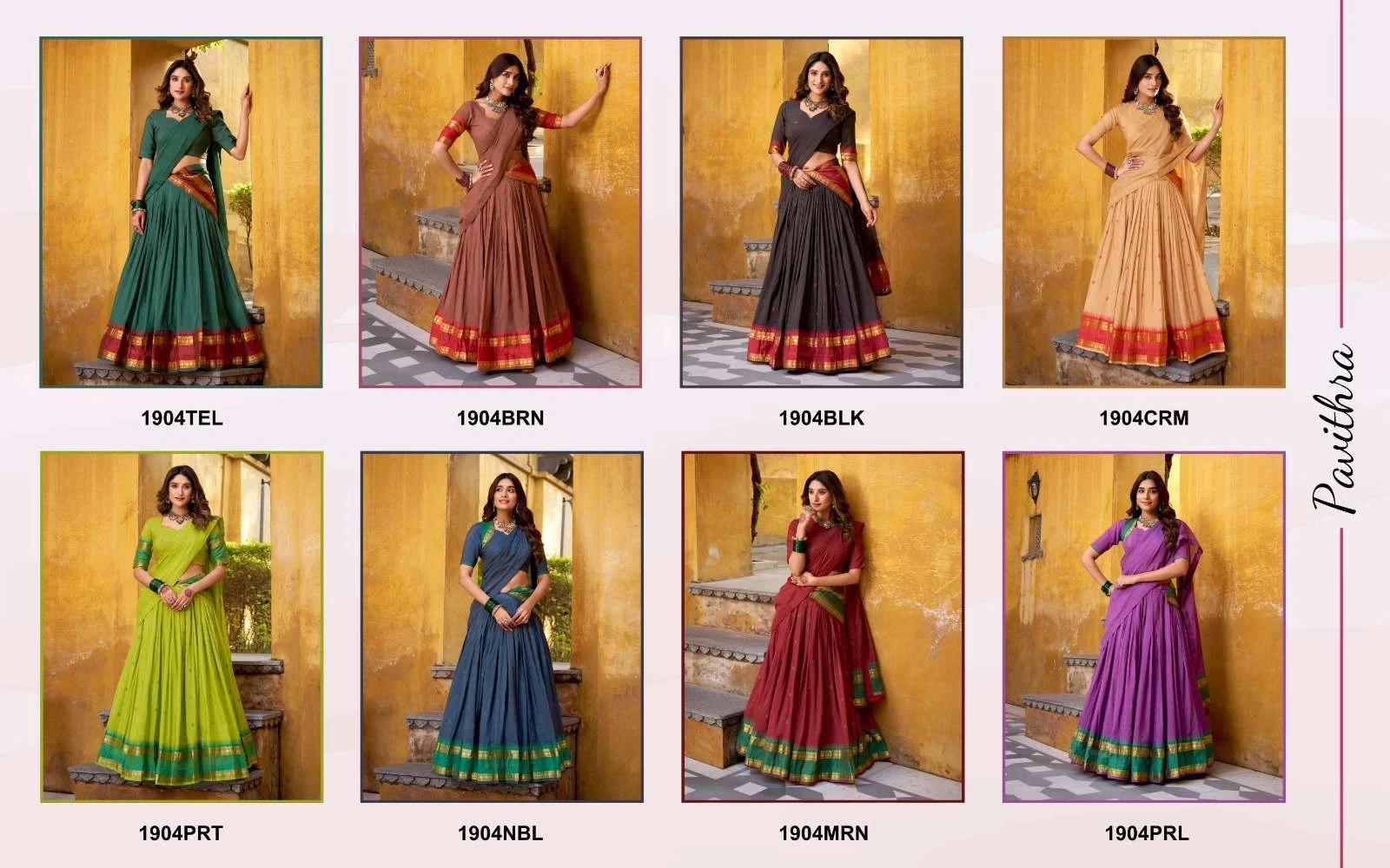 LNB1904 Lahanga wholesale CHANDERI - Ethnicaa thumbnail 8