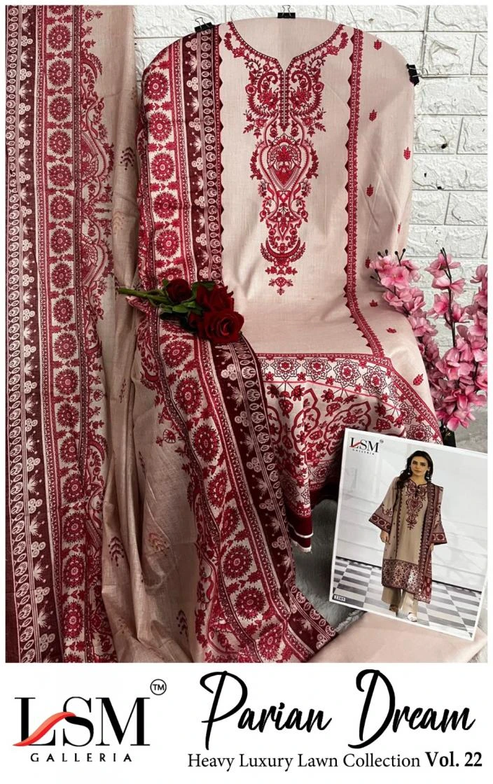 PARIAN DREAM HEAVY LUXURY LAWN COLLECTION VOL 22 Ethnic Wear wholesale COTTON - Ethnicaa thumbnail 10