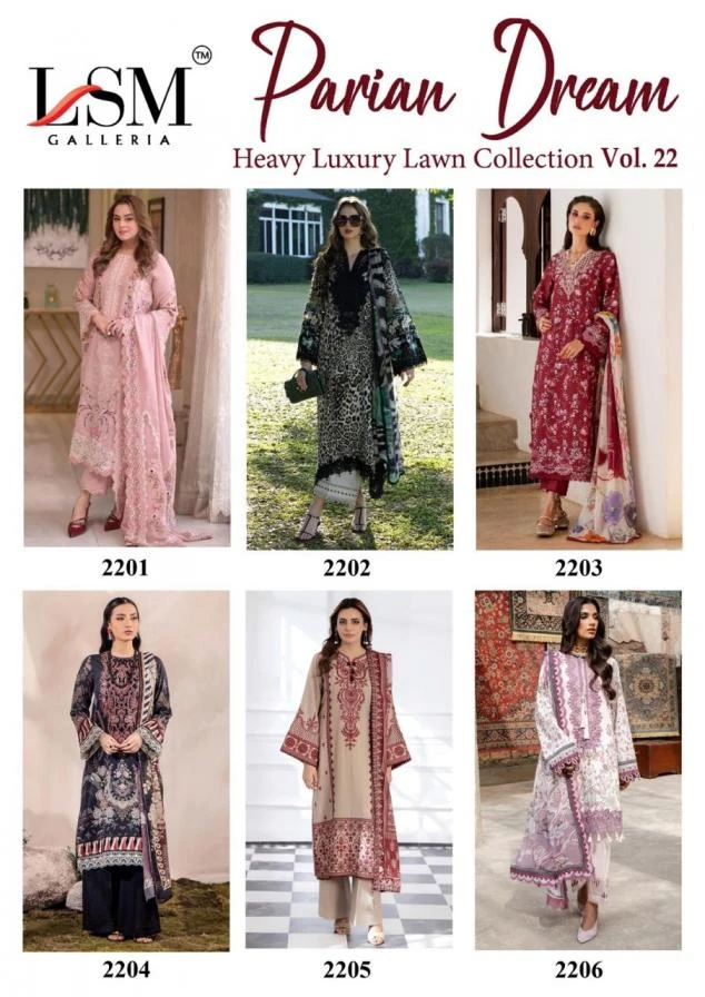 PARIAN DREAM HEAVY LUXURY LAWN COLLECTION VOL 22 Ethnic Wear wholesale COTTON - Ethnicaa thumbnail 3