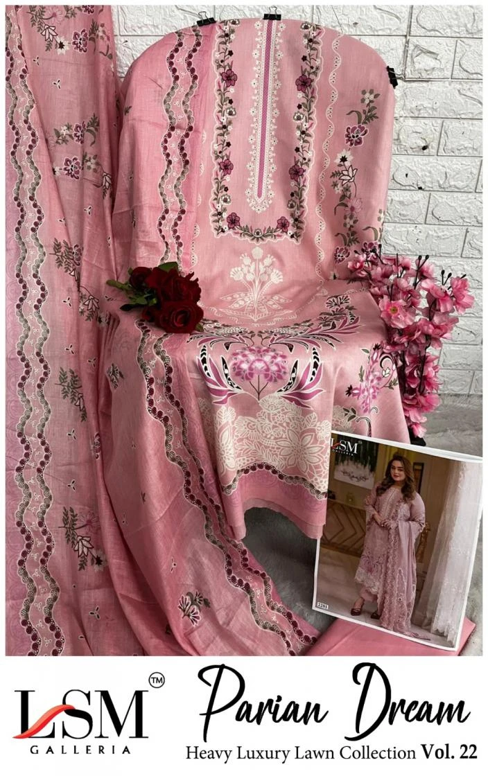 PARIAN DREAM HEAVY LUXURY LAWN COLLECTION VOL 22 Ethnic Wear wholesale COTTON - Ethnicaa thumbnail 7