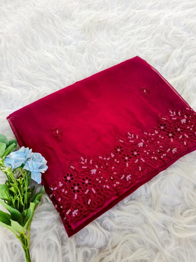 😍 Sarees wholesale OXY ORGANZA - Ethnicaa thumbnail 8