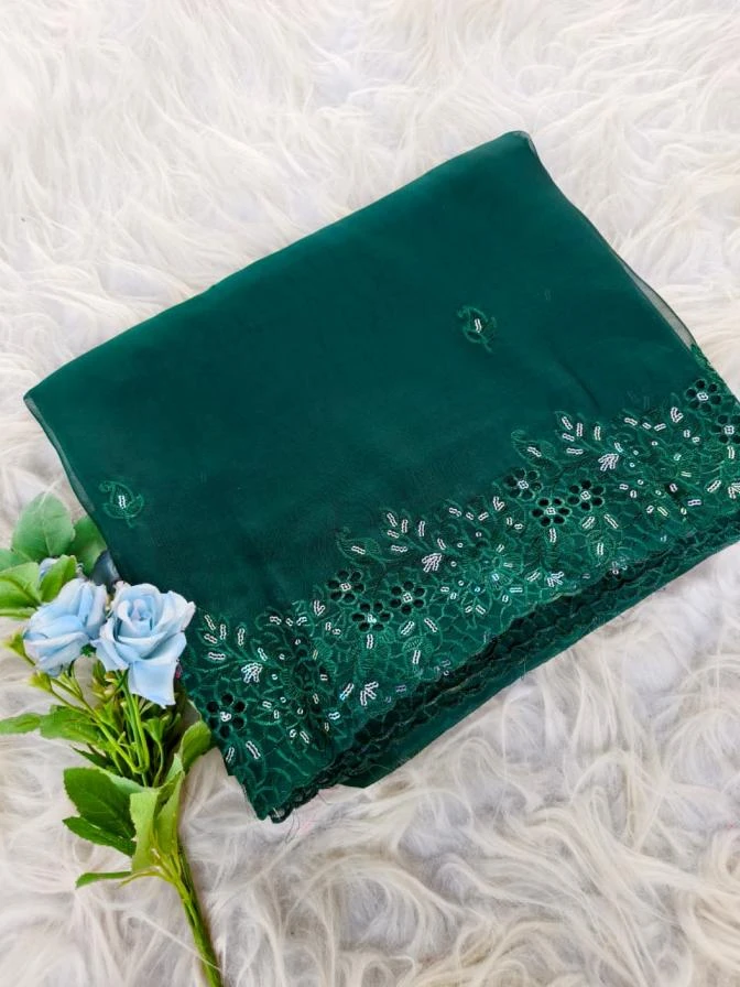 😍 Sarees wholesale OXY ORGANZA - Ethnicaa thumbnail 3