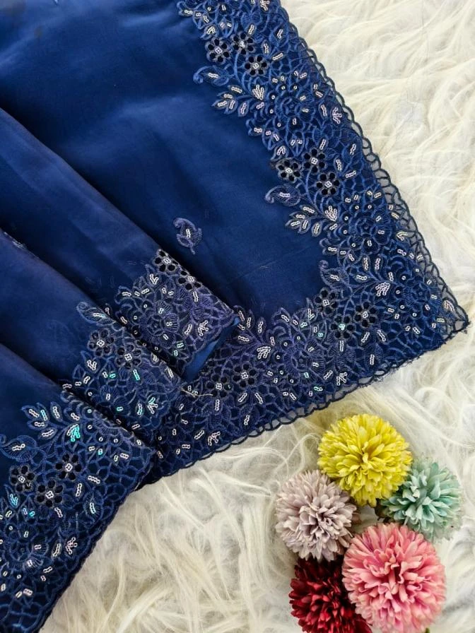 😍 Sarees wholesale OXY ORGANZA - Ethnicaa thumbnail 15