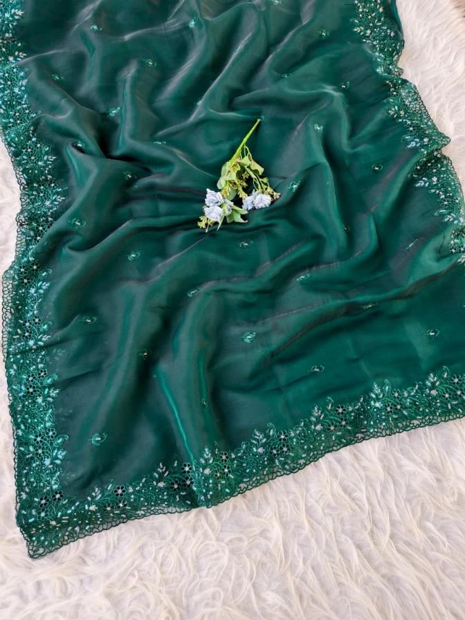 😍 Sarees wholesale OXY ORGANZA - Ethnicaa thumbnail 5