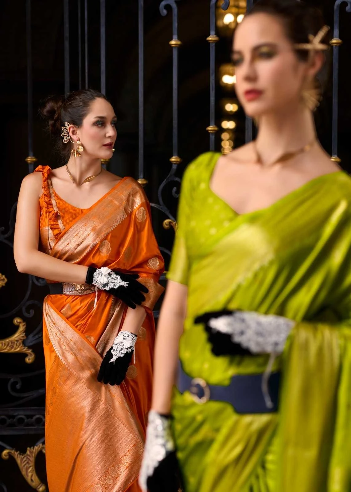 IS READY FOR LAUNCHING😍 Sarees wholesale SATIN SILK - Ethnicaa thumbnail 14