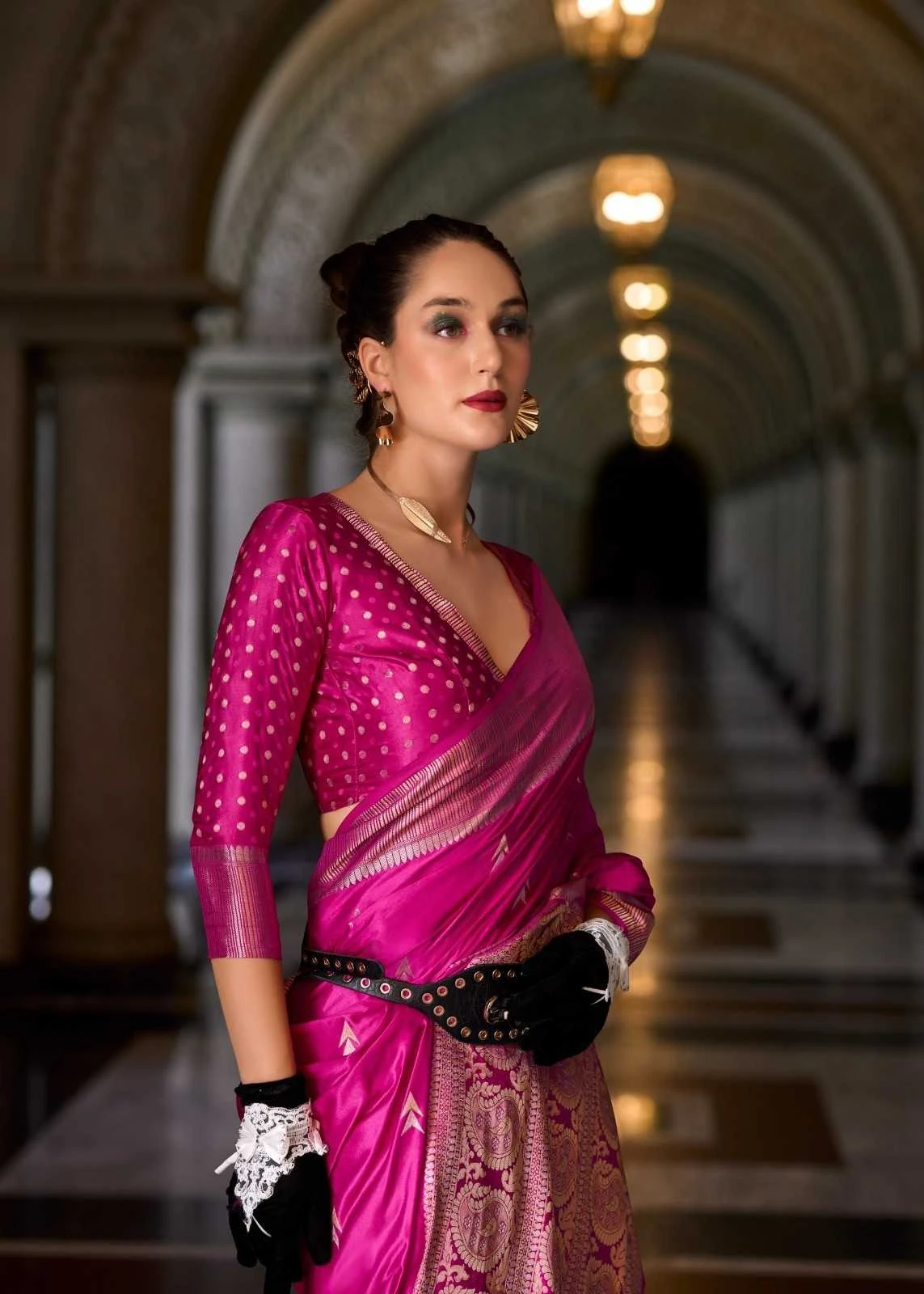 IS READY FOR LAUNCHING😍 Sarees wholesale SATIN SILK - Ethnicaa thumbnail 6