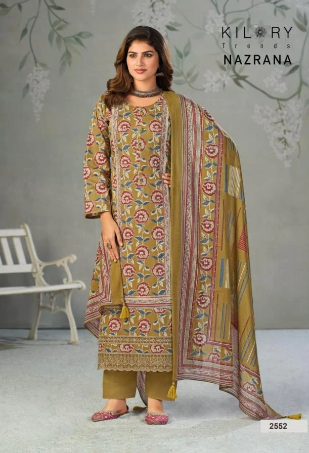 NAZRANA Salwar Suits wholesale PURE LAWN - Ethnicaa thumbnail 6