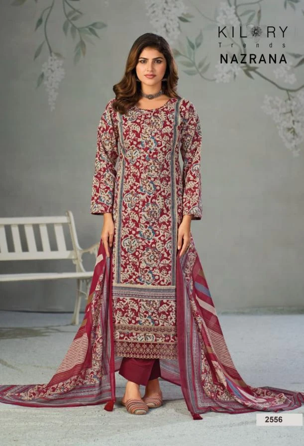 NAZRANA Salwar Suits wholesale PURE LAWN - Ethnicaa thumbnail 3