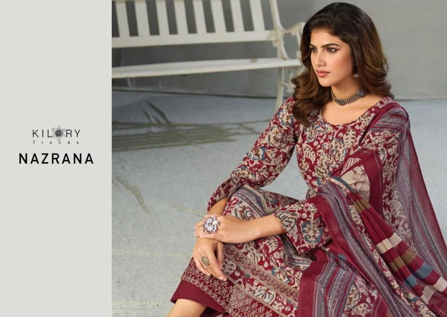NAZRANA Salwar Suits wholesale PURE LAWN - Ethnicaa thumbnail 4