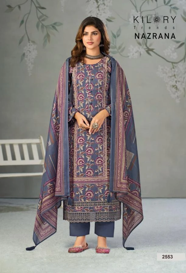 NAZRANA Salwar Suits wholesale PURE LAWN - Ethnicaa thumbnail 9