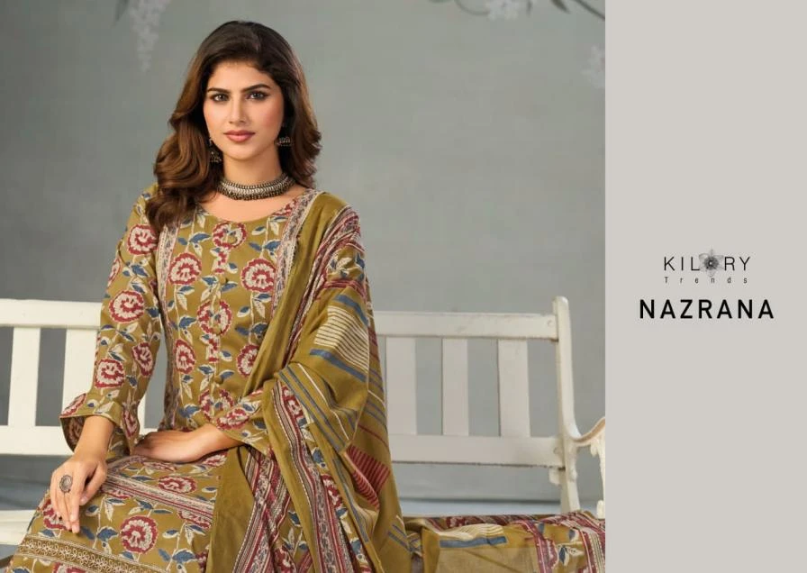 NAZRANA Salwar Suits wholesale PURE LAWN - Ethnicaa thumbnail 14