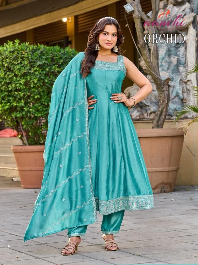 ORCHID Ethnic Wear wholesale VICHITRA SILK - Ethnicaa