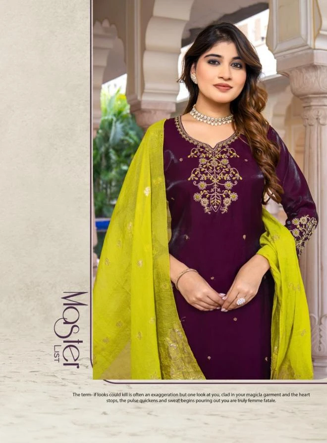 🔥 Salwar Suits wholesale ROMAN GLASS SILK - Ethnicaa thumbnail 4