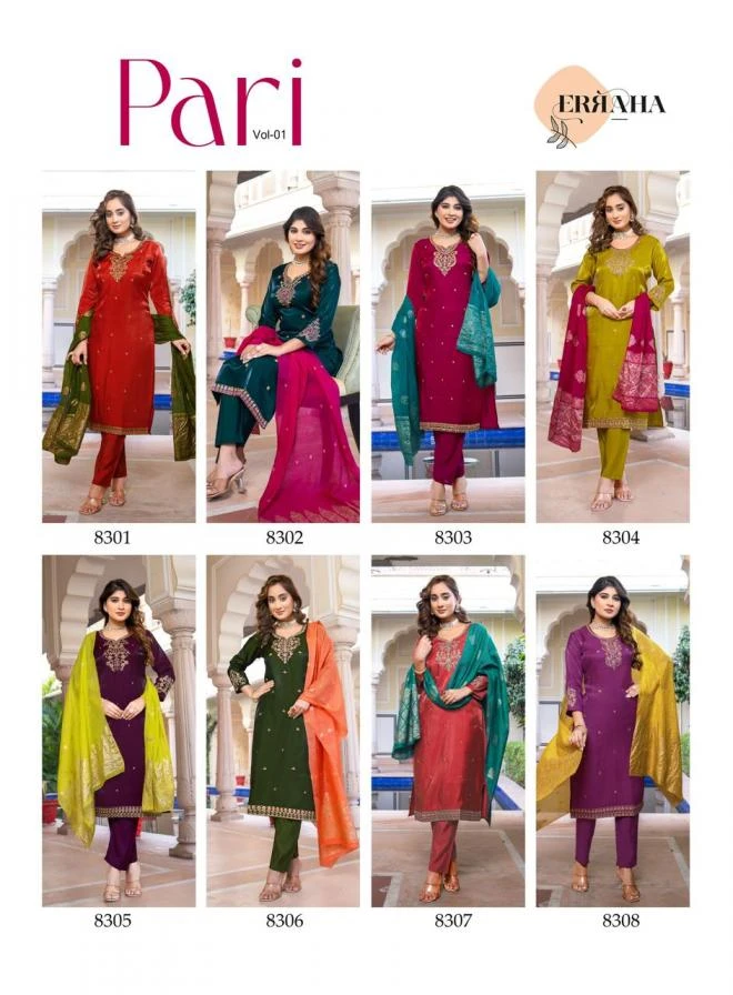 🔥 Salwar Suits wholesale ROMAN GLASS SILK - Ethnicaa thumbnail 6