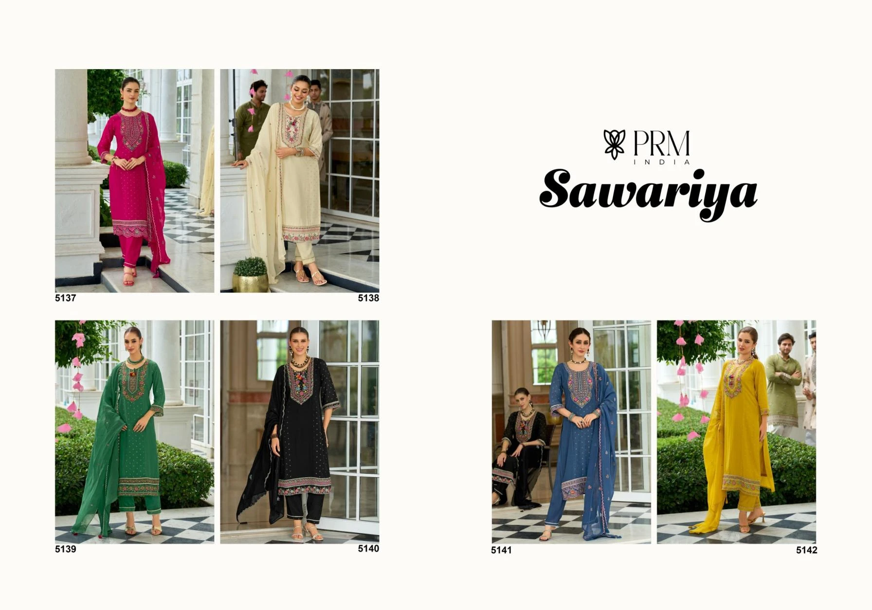 SAWARIYA Readymade Salwar Suits wholesale MUL CHANDERI JACQUARD - Ethnicaa thumbnail 2