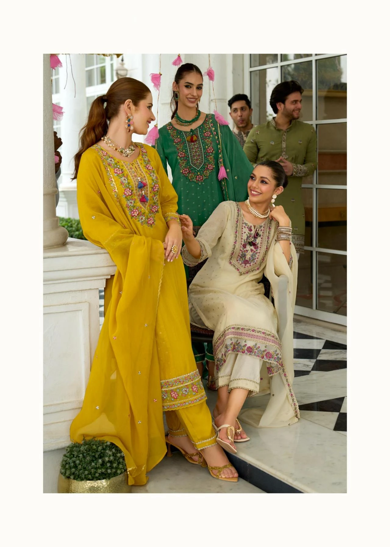 SAWARIYA Readymade Salwar Suits wholesale MUL CHANDERI JACQUARD - Ethnicaa thumbnail 23