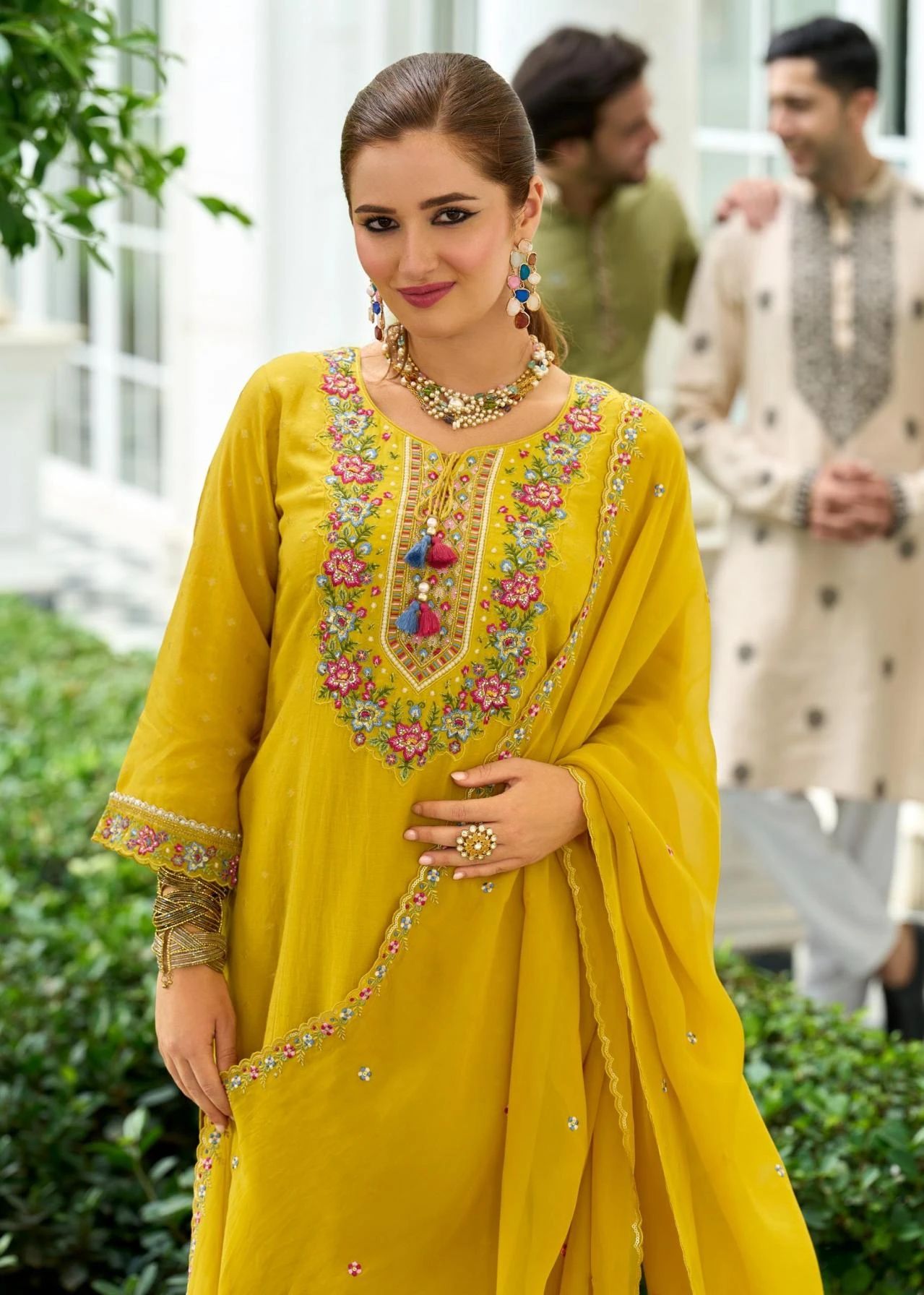 SAWARIYA Readymade Salwar Suits wholesale MUL CHANDERI JACQUARD - Ethnicaa thumbnail 9