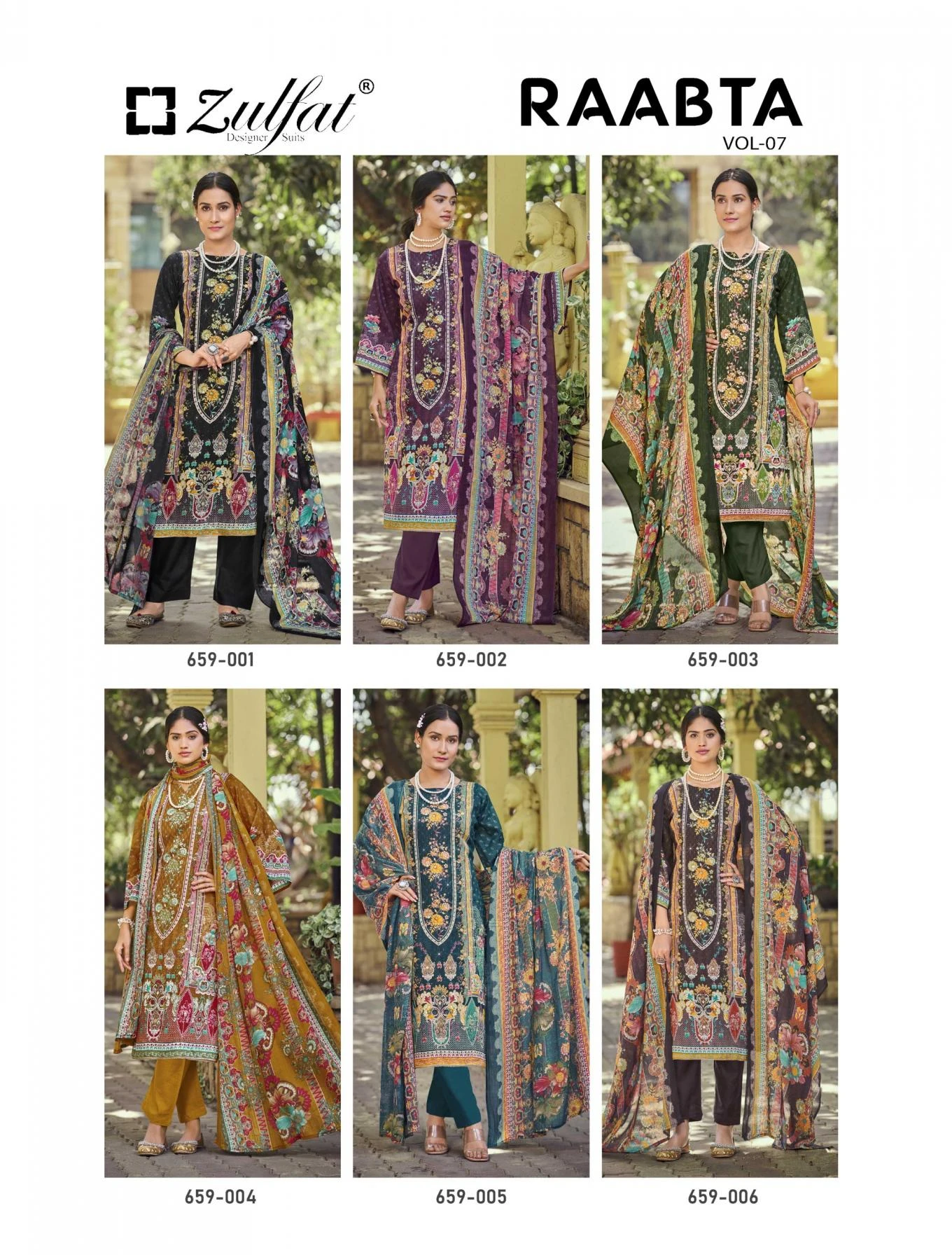 RAABTA VOL 7 Readymade Salwar Suits wholesale JAM COTTON - Ethnicaa thumbnail 7