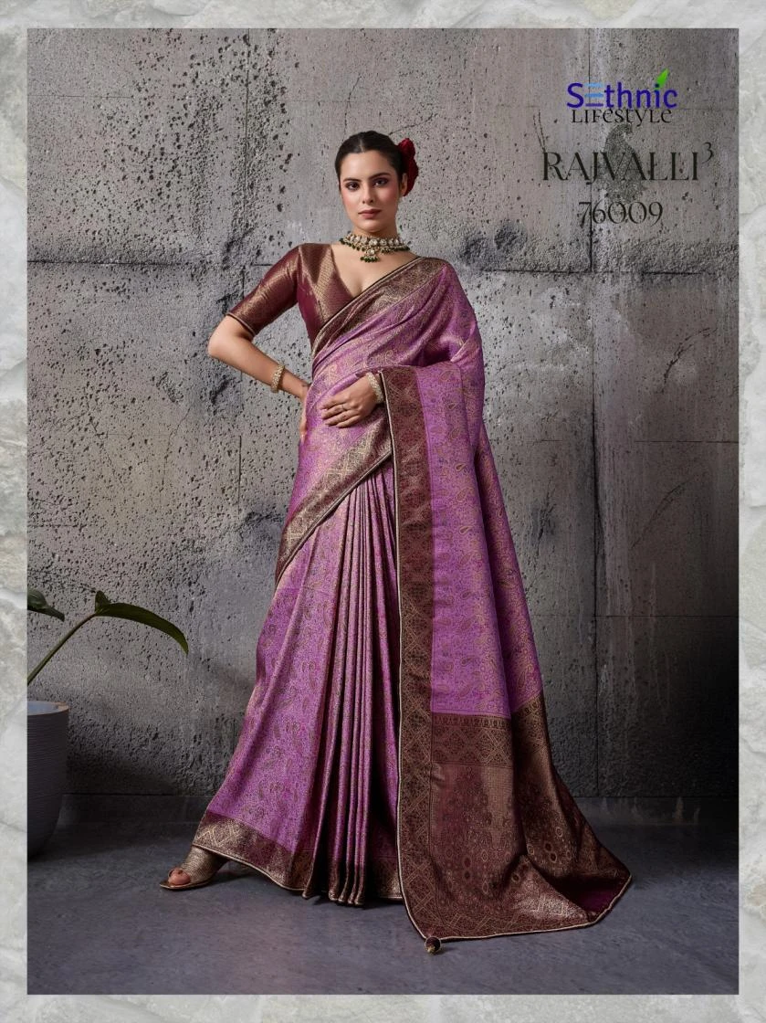 Buy NAME :RAJVALLI-3 sarees KANJIVARAM SILK Wholesale Surat Manufacturer - Ethnicaa