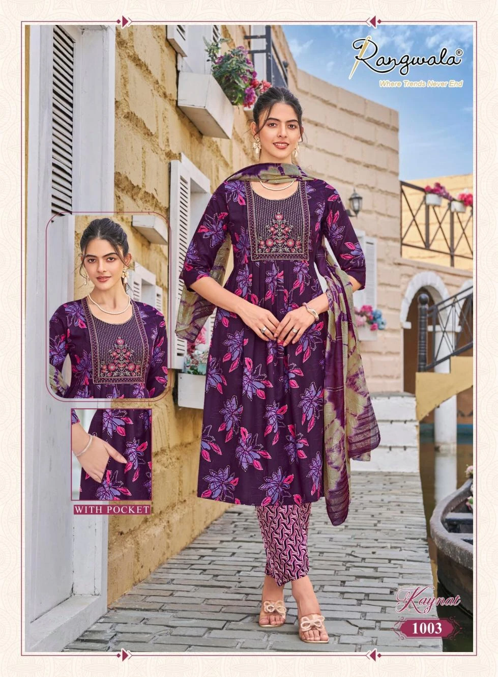 KAYNAT Readymade Salwar Suits wholesale RAYON - Ethnicaa thumbnail 8