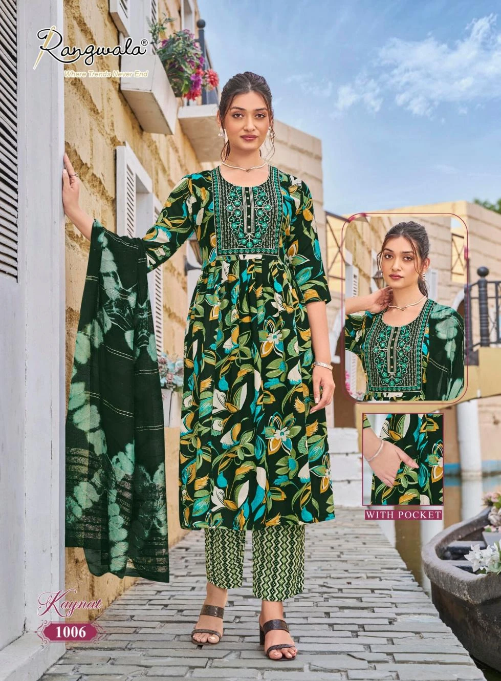 KAYNAT Readymade Salwar Suits wholesale RAYON - Ethnicaa thumbnail 9