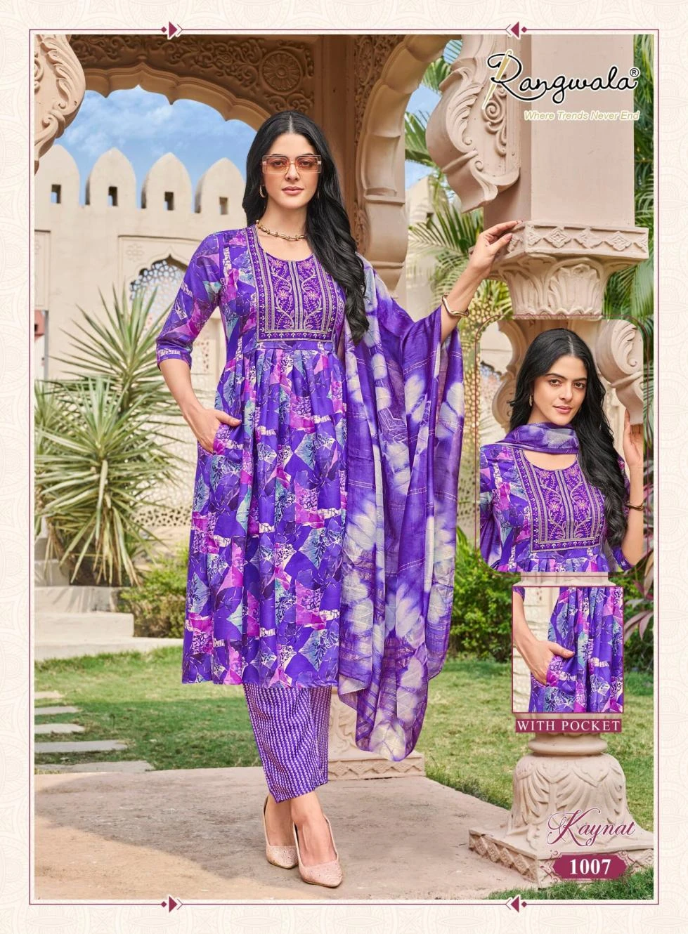 KAYNAT Readymade Salwar Suits wholesale RAYON - Ethnicaa thumbnail 4