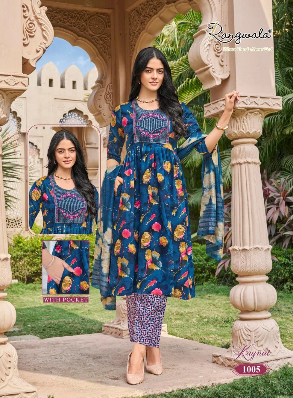 KAYNAT Readymade Salwar Suits wholesale RAYON - Ethnicaa thumbnail 10