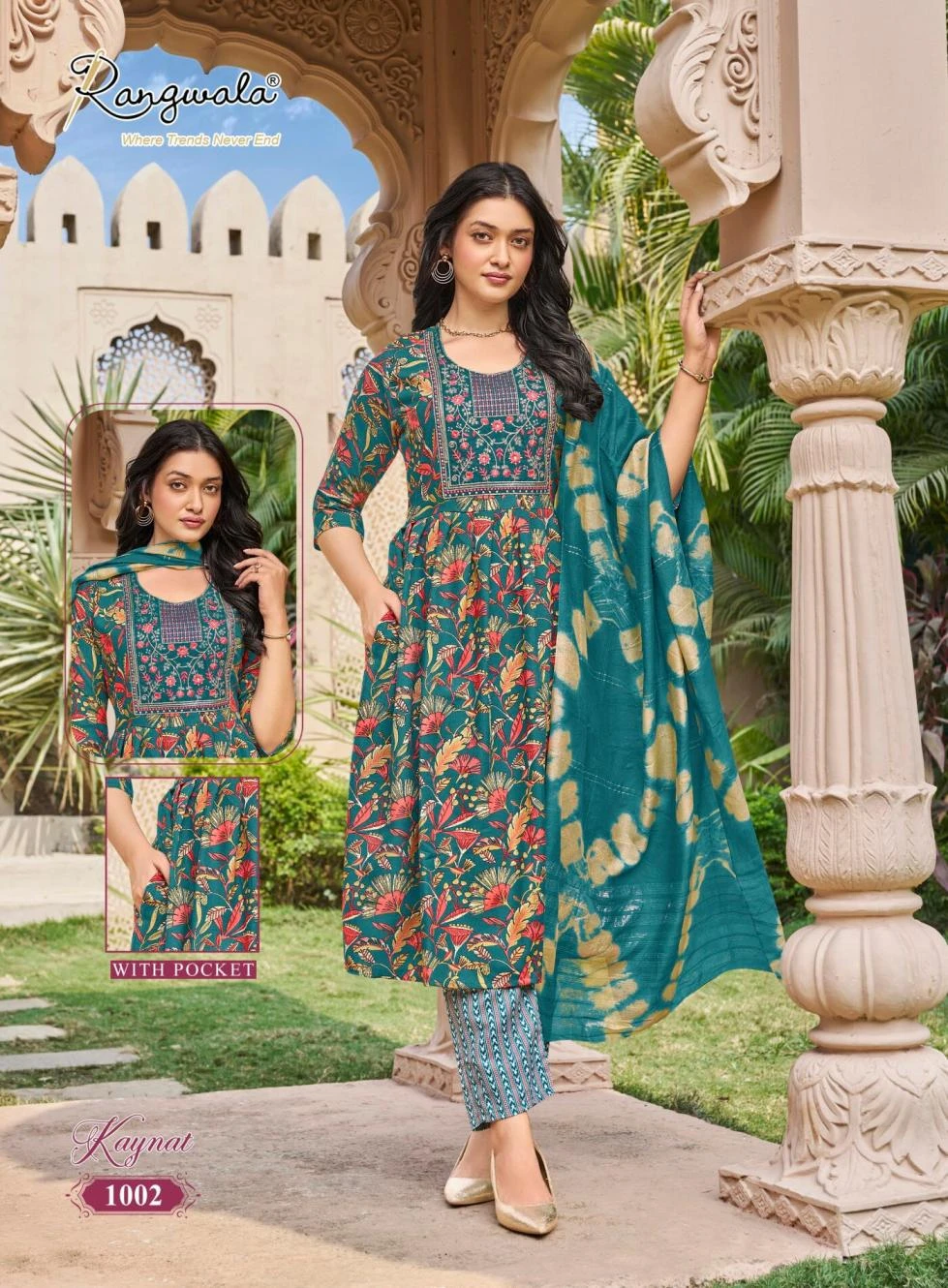 KAYNAT Readymade Salwar Suits wholesale RAYON - Ethnicaa thumbnail 7