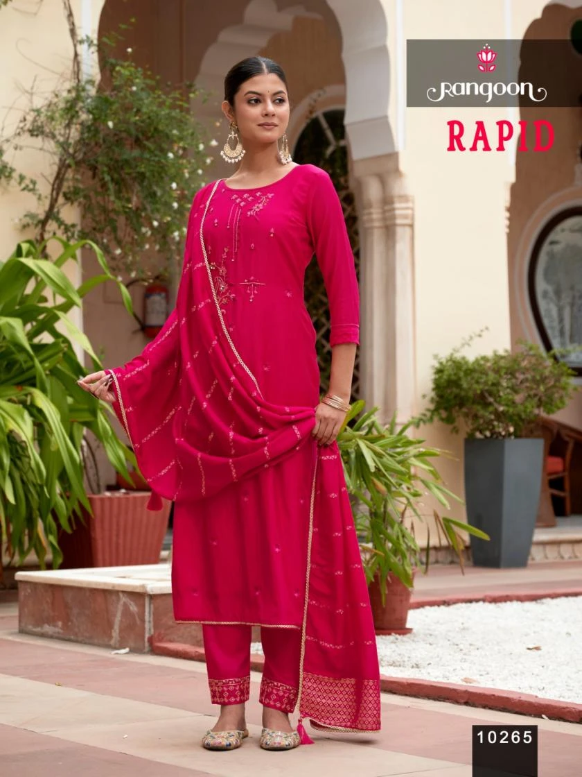 S Readymade Salwar Suits wholesale VISCOSE - Ethnicaa thumbnail 3