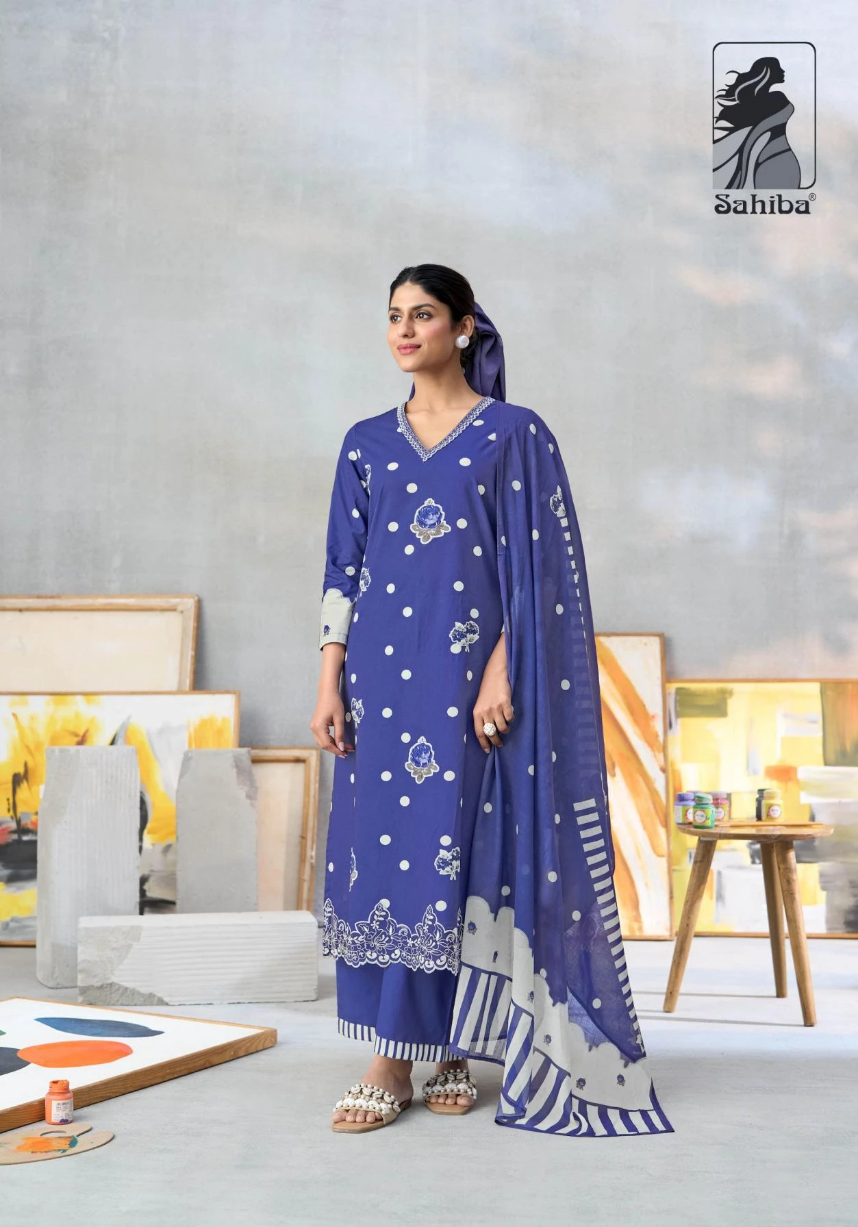 RANG ROOP Ethnic Wear wholesale COTTON - Ethnicaa thumbnail 5