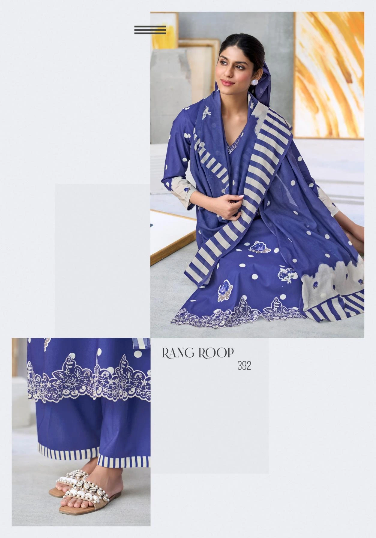 RANG ROOP Ethnic Wear wholesale COTTON - Ethnicaa thumbnail 7