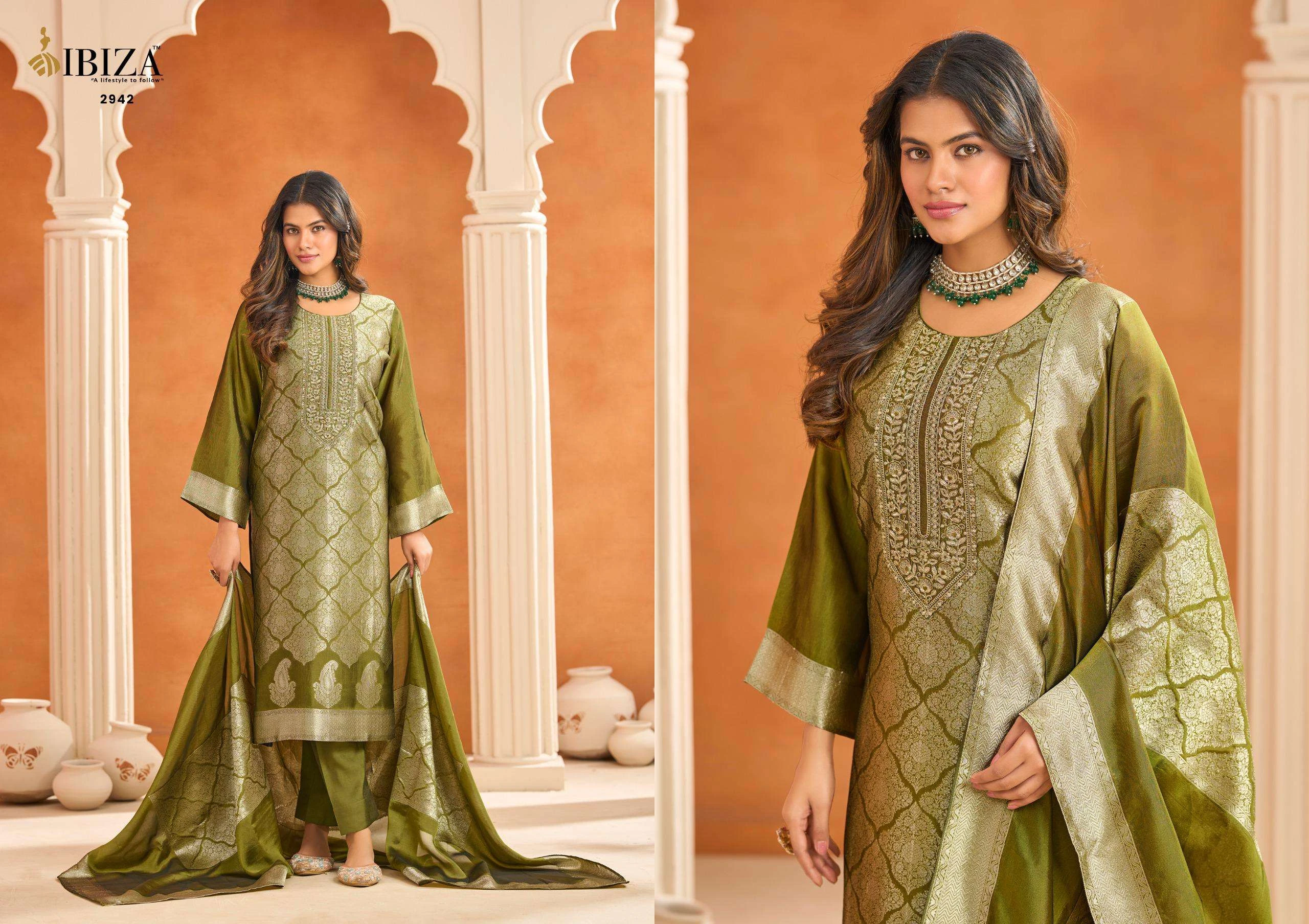 SAKHI VOL 20 in BANGLORY SILK JACQUARD | Salwar Suits | Ethnicaa Wholesale thumbnail 2