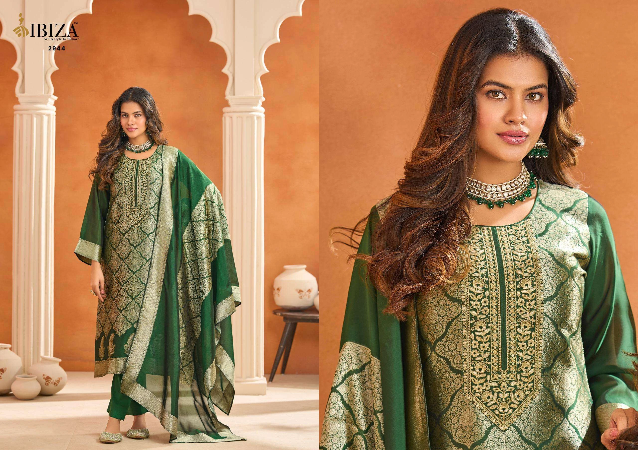 SAKHI VOL 20 in BANGLORY SILK JACQUARD | Salwar Suits | Ethnicaa Wholesale thumbnail 4