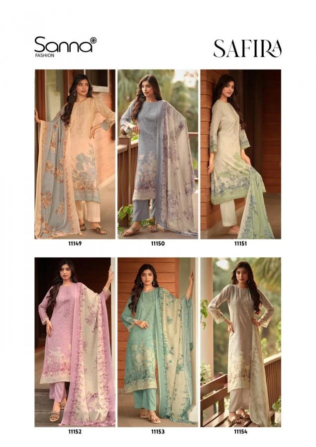 SAFIRA in LINEN | Salwar Suits | Ethnicaa Wholesale thumbnail 25