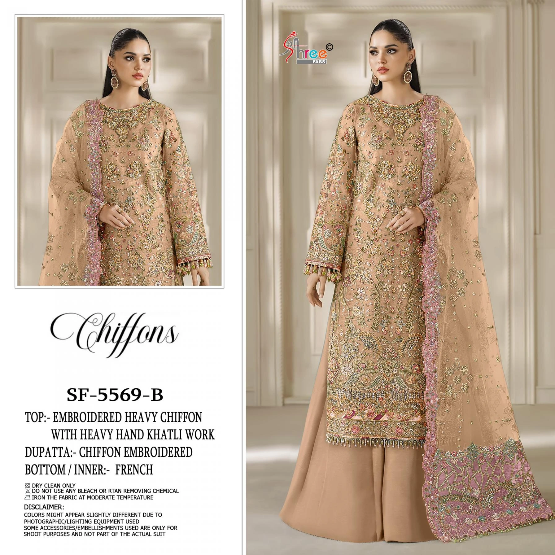 5569 Ethnic Wear wholesale CHIFFON - Ethnicaa