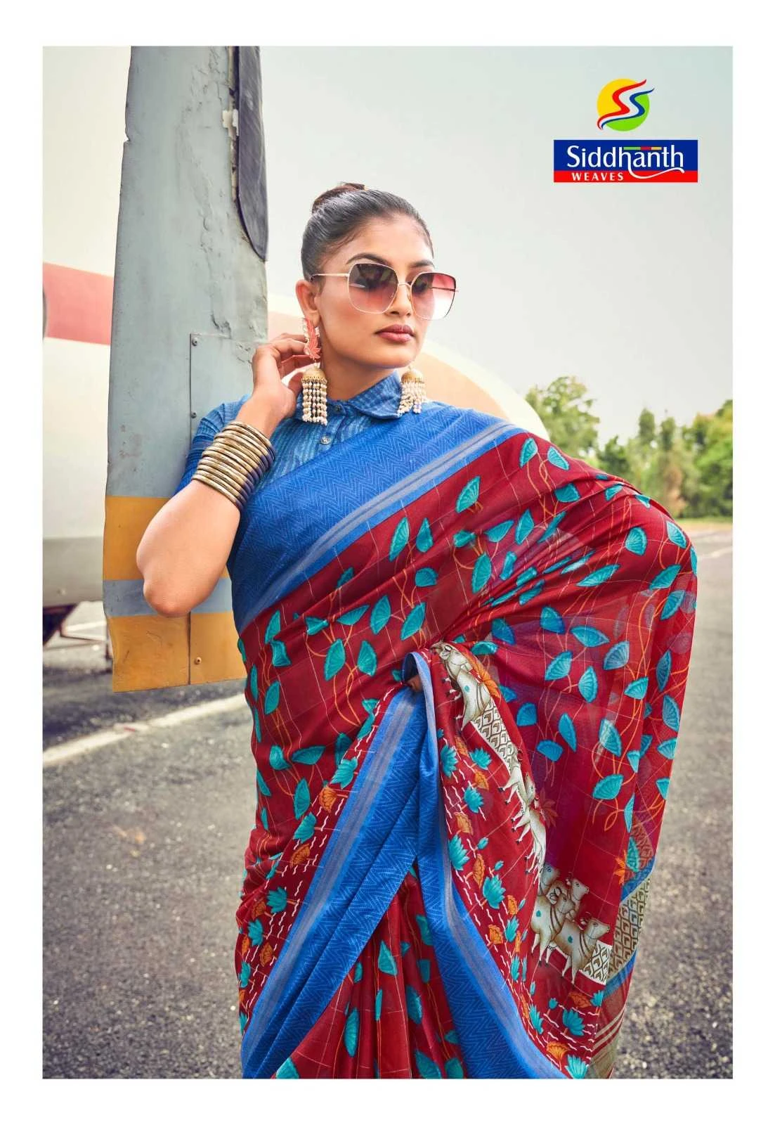 MUSLIN TASSAR Sarees wholesale COTTON - Ethnicaa thumbnail 16