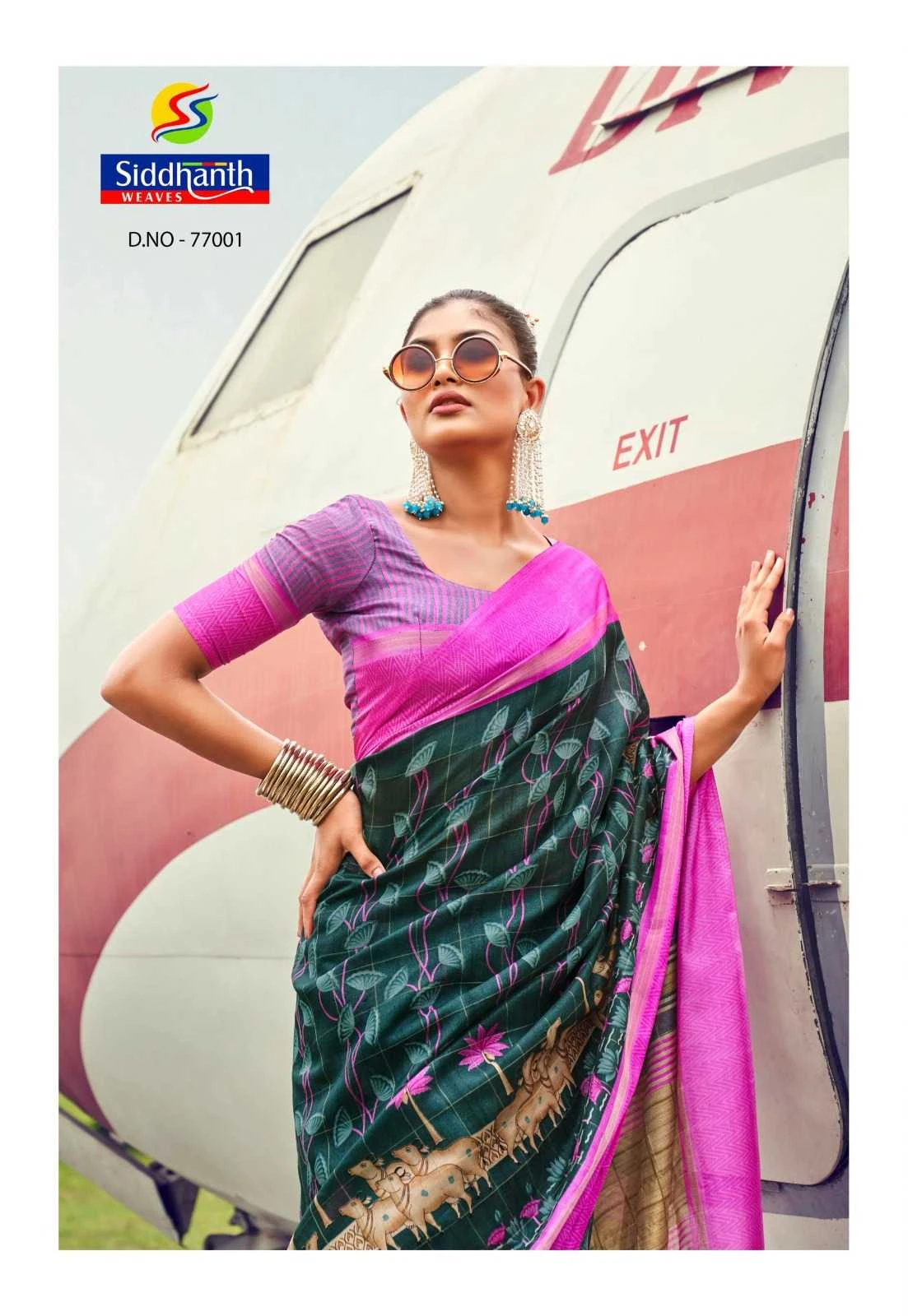 MUSLIN TASSAR Sarees wholesale COTTON - Ethnicaa thumbnail 8