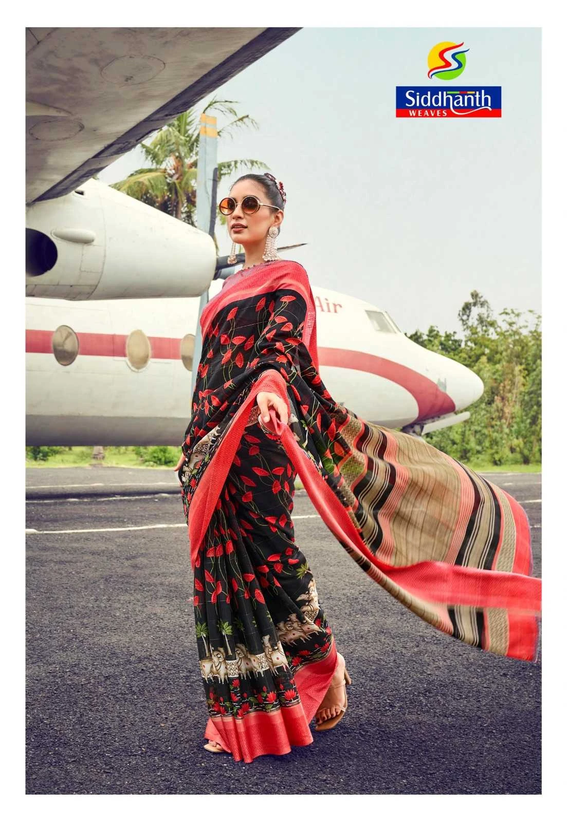 MUSLIN TASSAR Sarees wholesale COTTON - Ethnicaa thumbnail 7