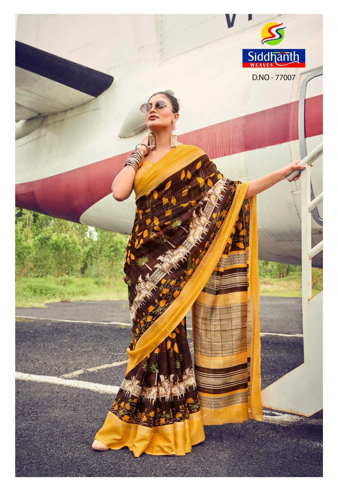 MUSLIN TASSAR Sarees wholesale COTTON - Ethnicaa thumbnail 11