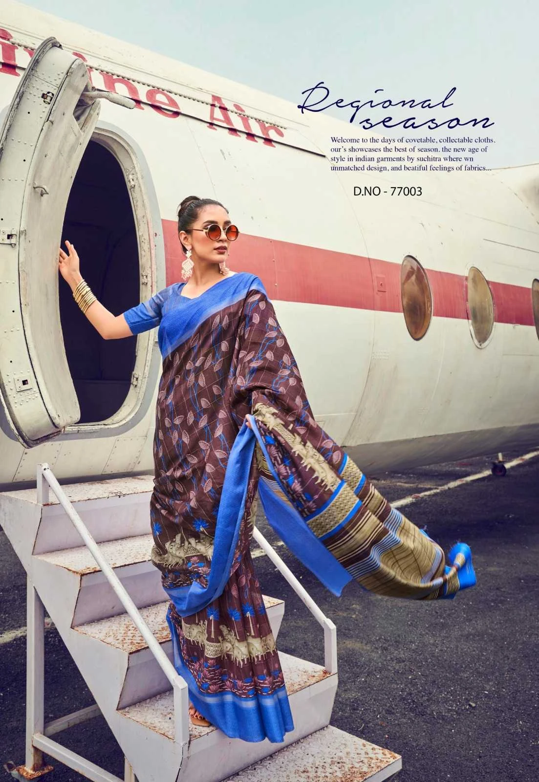 MUSLIN TASSAR Sarees wholesale COTTON - Ethnicaa thumbnail 12