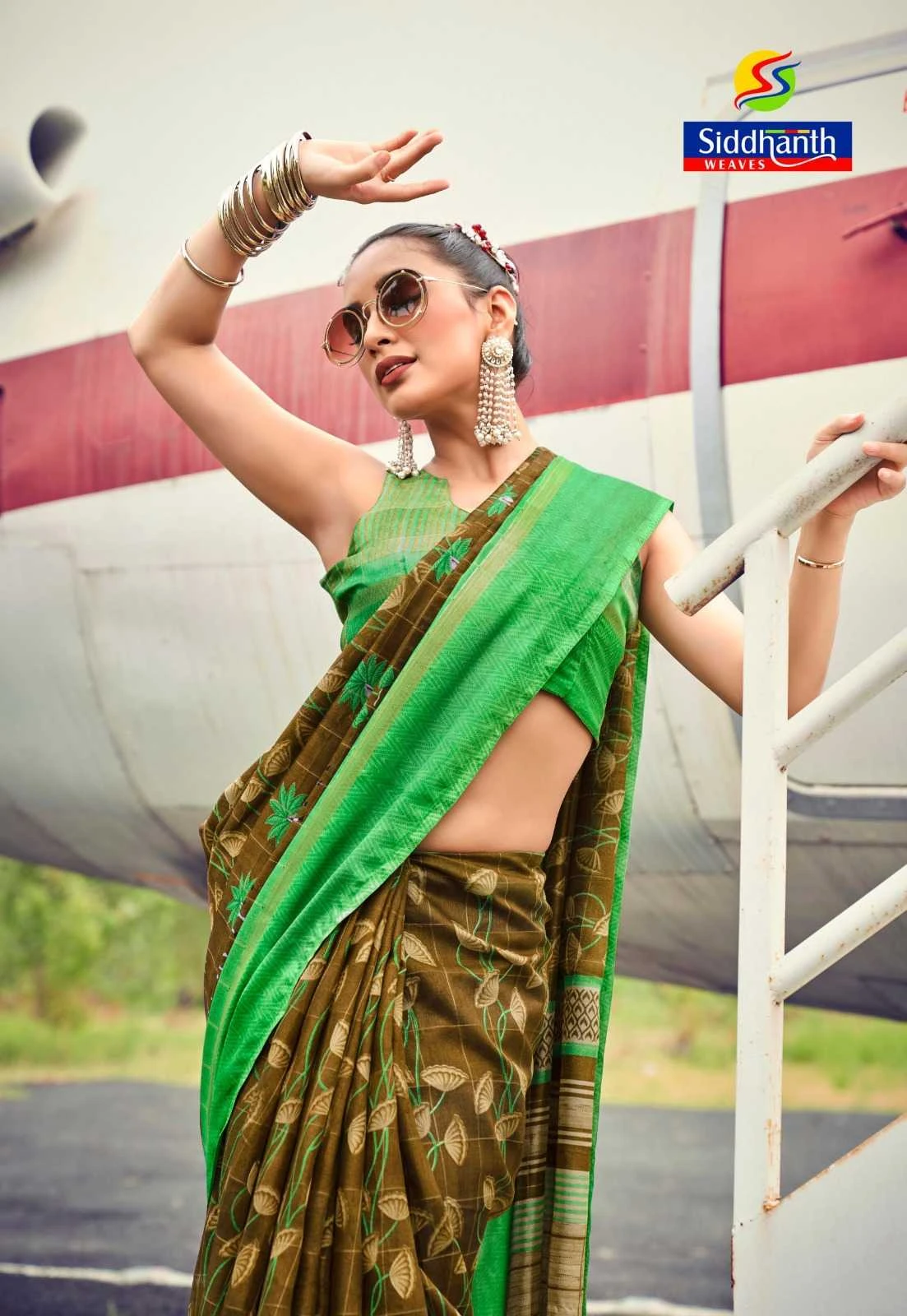 MUSLIN TASSAR Sarees wholesale COTTON - Ethnicaa thumbnail 10