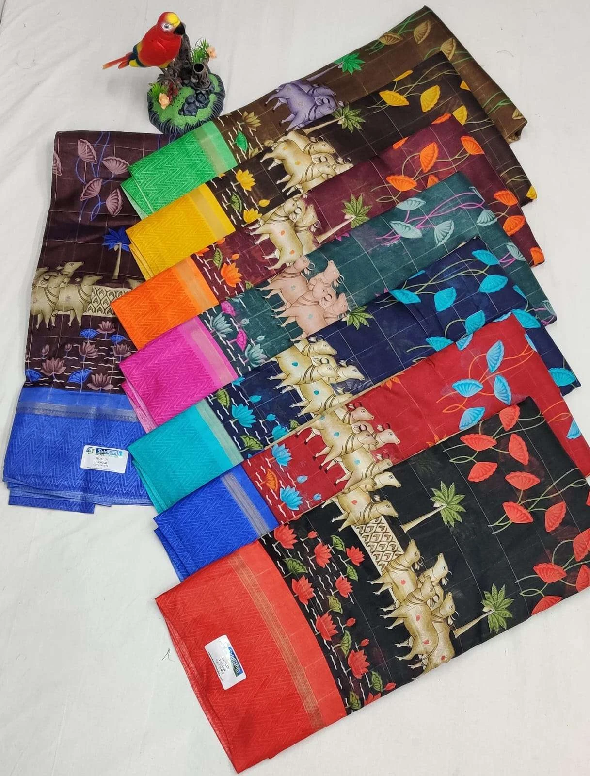 MUSLIN TASSAR Sarees wholesale COTTON - Ethnicaa