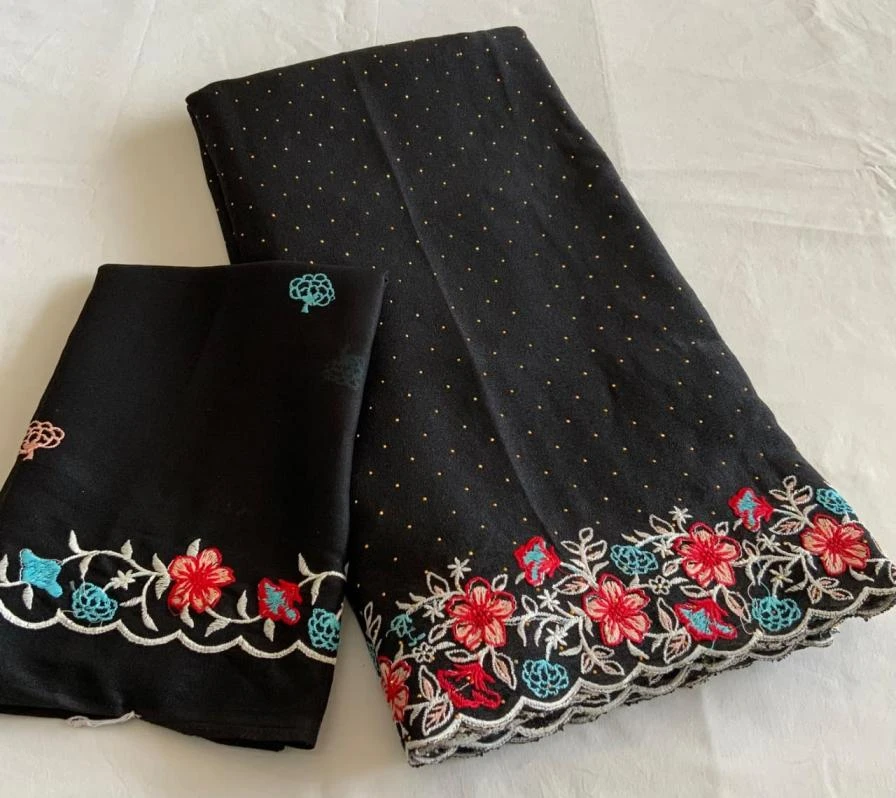 STAR GLAXY Sarees wholesale GEORGETTE - Ethnicaa thumbnail 3