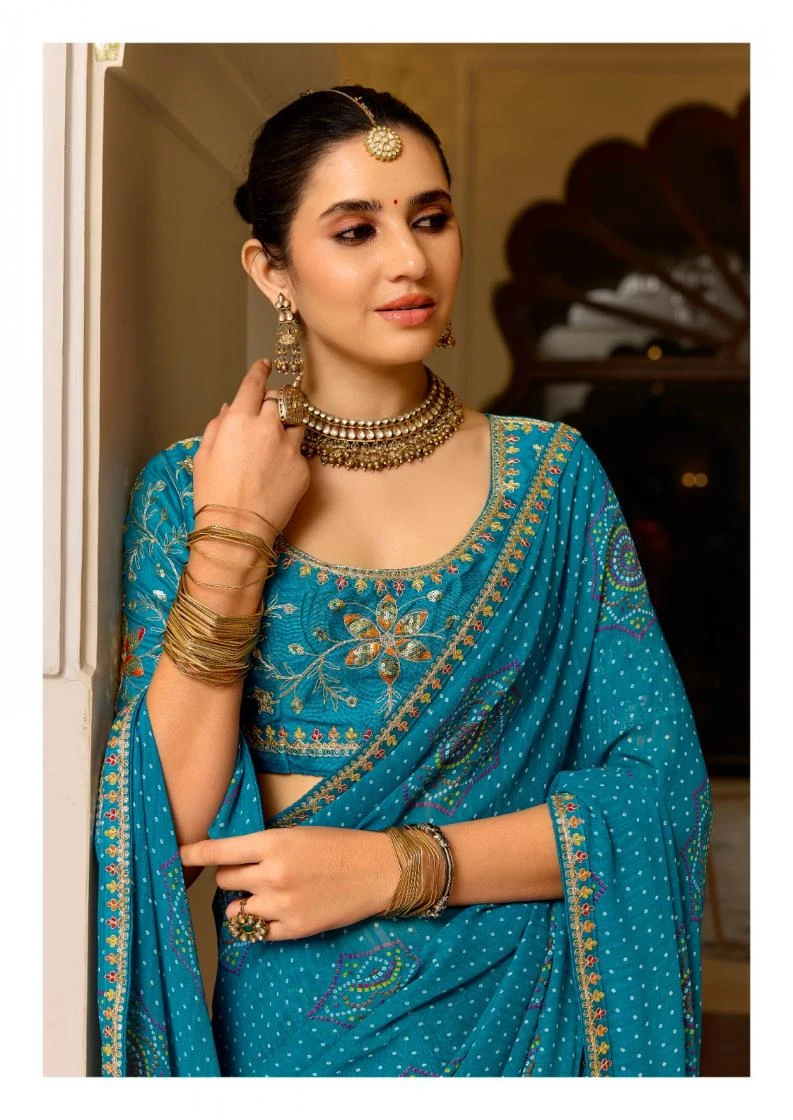 DEVI VOL 2 Sarees wholesale GEORGETTE - Ethnicaa thumbnail 13