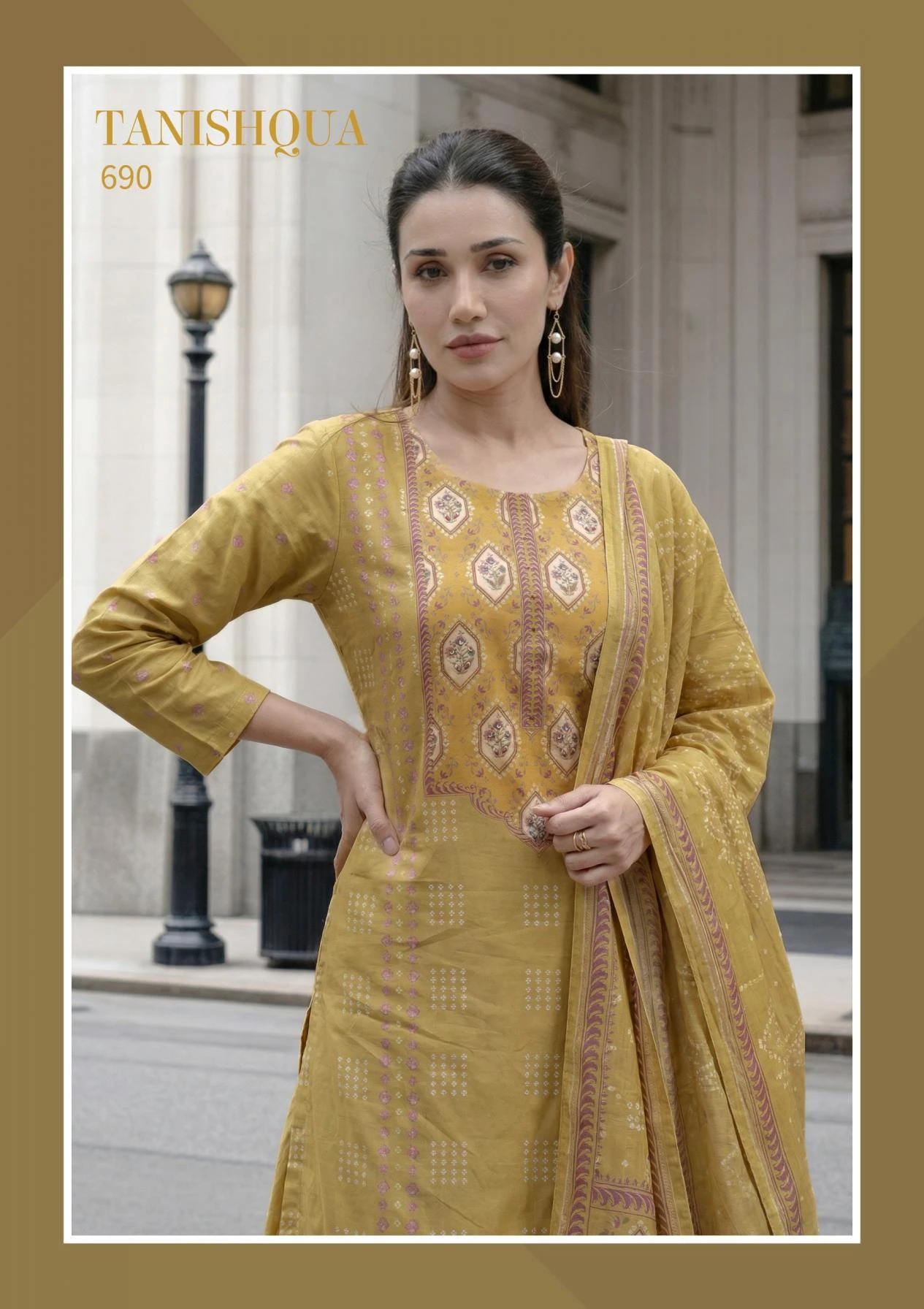 TANISHQUA in COTTON LAWN | Salwar Suits | Ethnicaa Wholesale thumbnail 16
