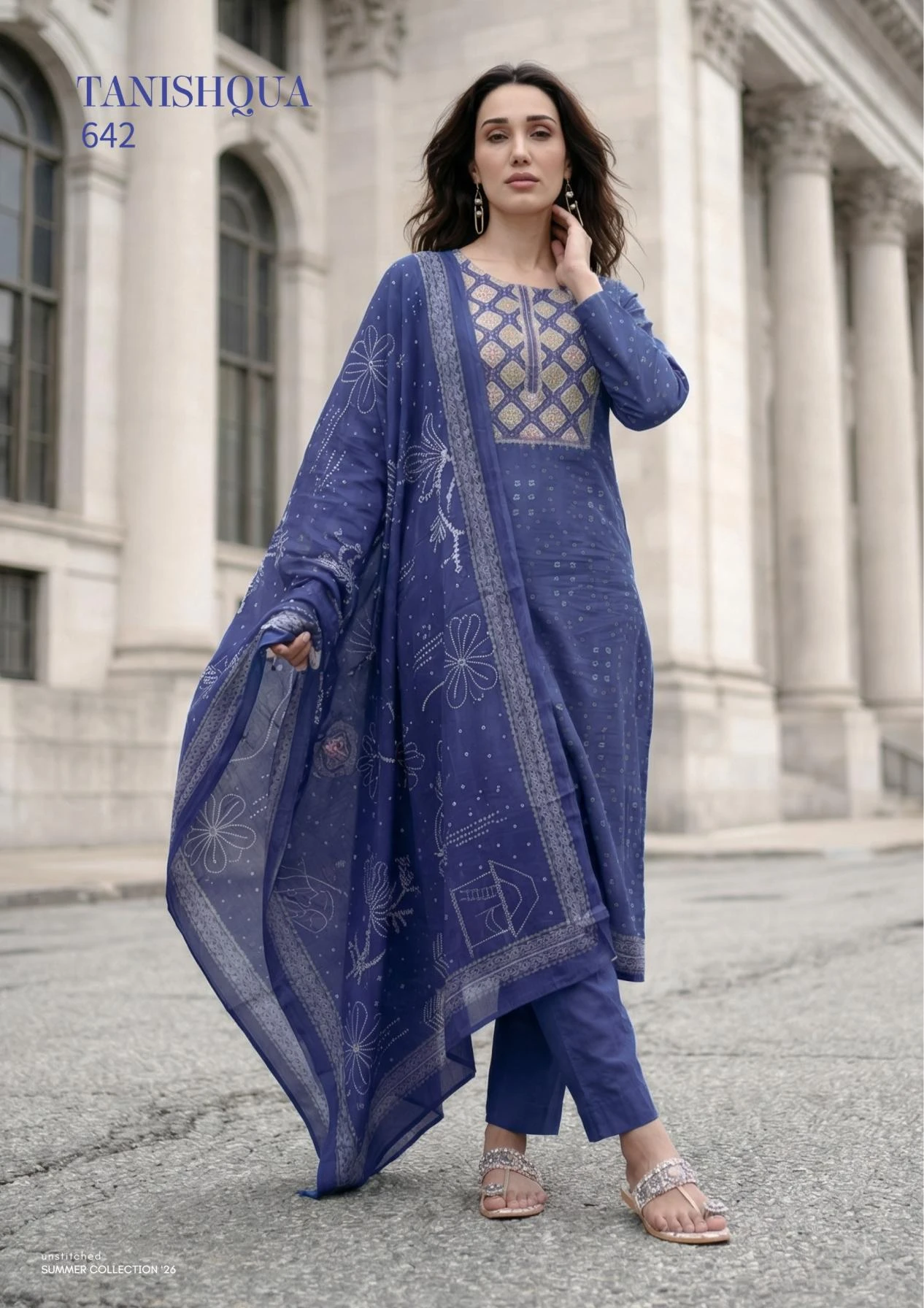 TANISHQUA in COTTON LAWN | Salwar Suits | Ethnicaa Wholesale