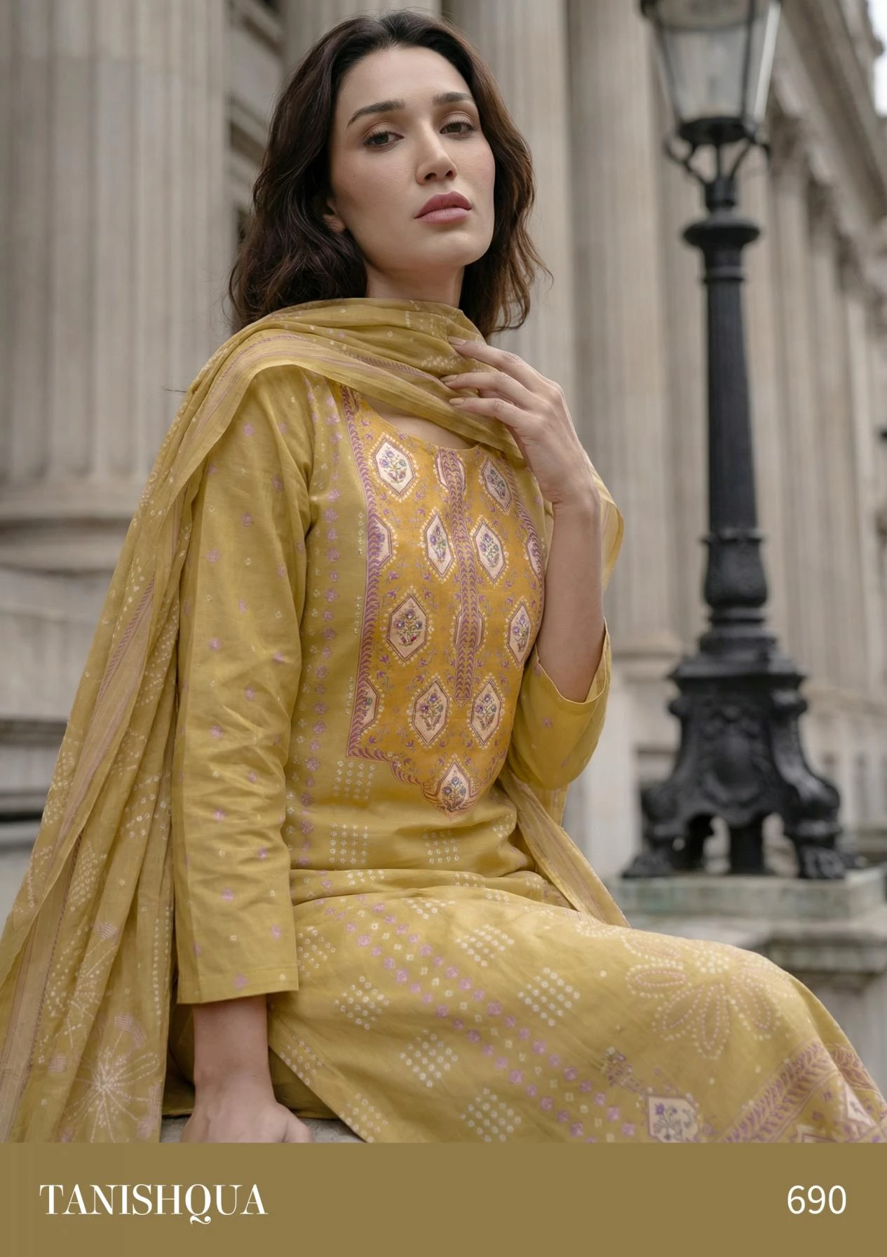 TANISHQUA in COTTON LAWN | Salwar Suits | Ethnicaa Wholesale thumbnail 10