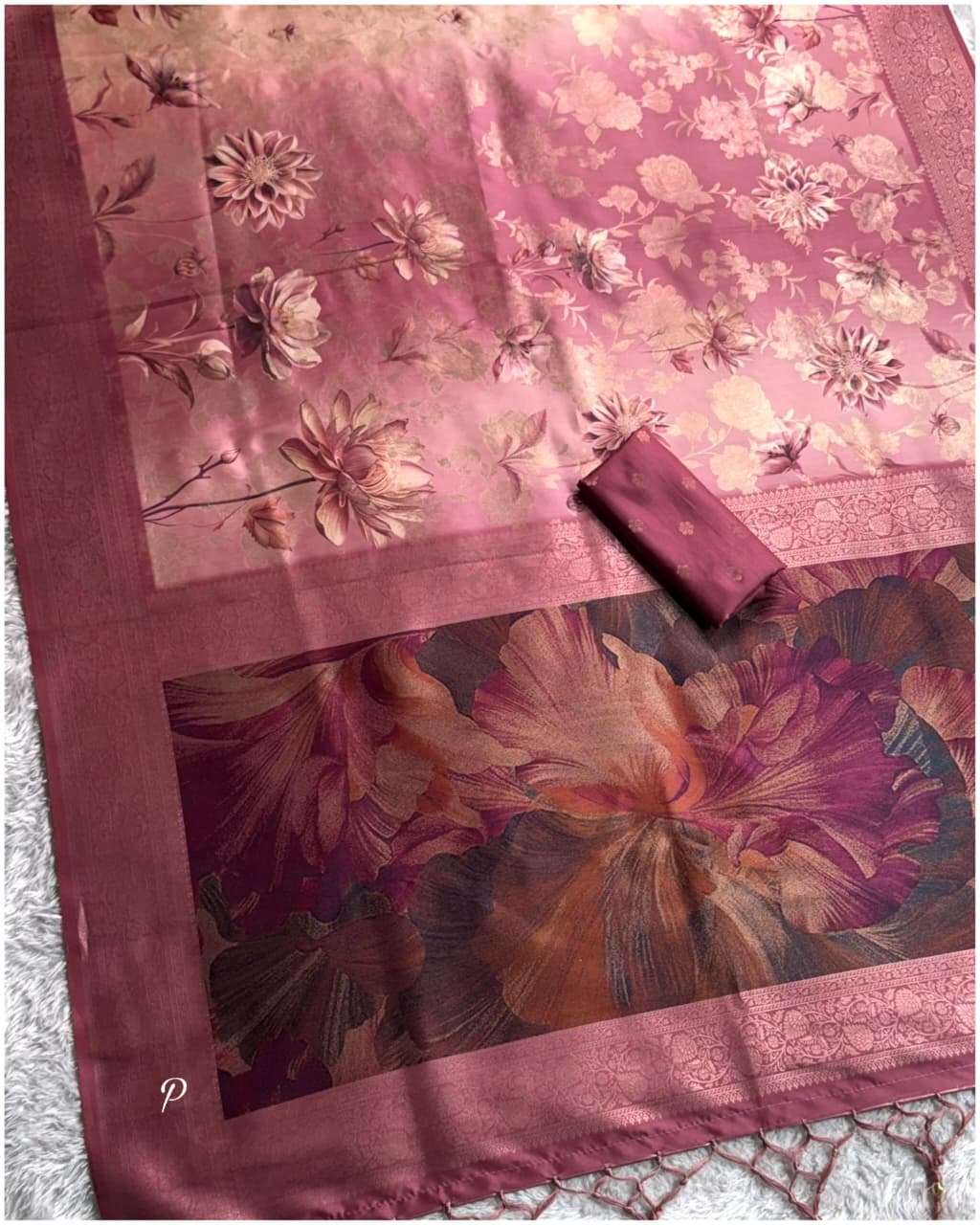 SUNDARI Sarees wholesale BANARASI SATIN JACQUARD - Ethnicaa thumbnail 3