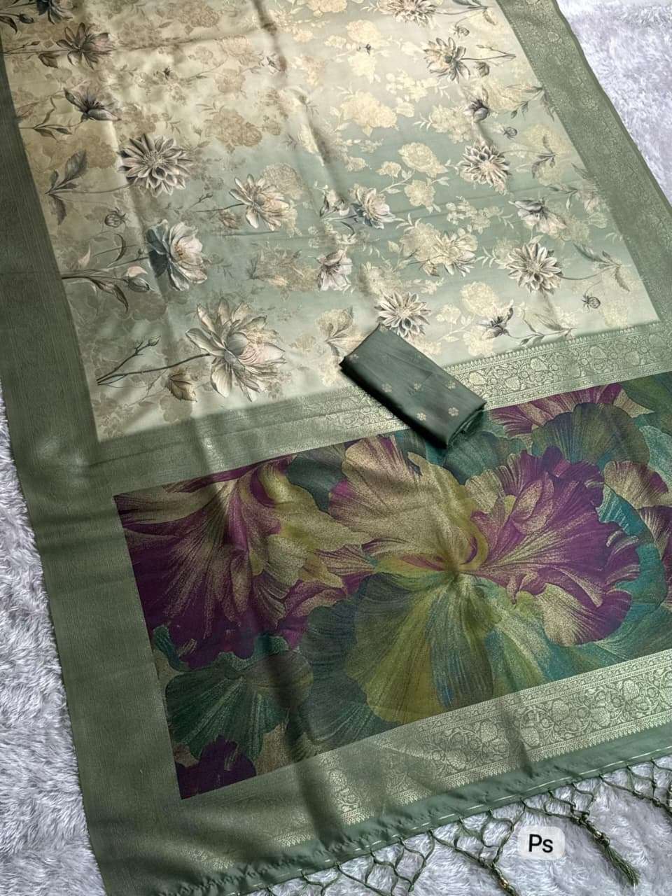 SUNDARI Sarees wholesale BANARASI SATIN JACQUARD - Ethnicaa thumbnail 4