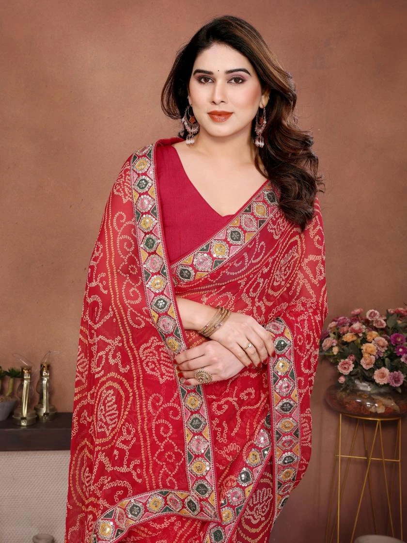 TRIVENI Sarees wholesale GEORGETTE - Ethnicaa thumbnail 3